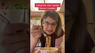 Trying the new Tapatio Ramen noodles