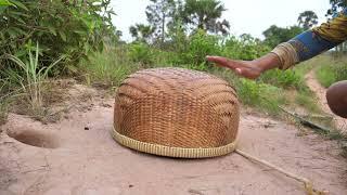 Basket traditional bamboo