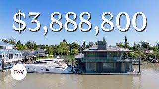 Luxury Float Home Tour | 4379 W River Road, Ladner, BC