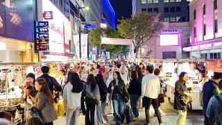 Seoul Walk, Myeongdong Shopping Street | 4K Korea Travel