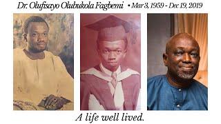 Thanksgiving service for Late Dr. Olufisayo Fagbemi