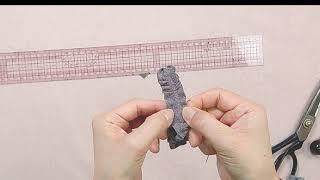 연봉액주름롱조끼 배색연봉매듭만들기