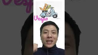 Vespa trong tiếng Ý nghĩa là gì? #Shorts