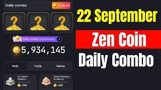 Zen Coin Daily Combo 22 September | Zen Coin Daily Combo Today