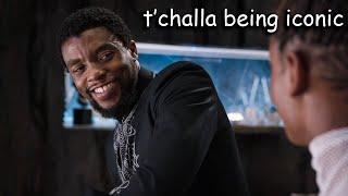 t'challa being iconic for 2 minutes straight