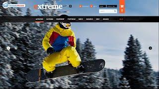 Extreme Sports Clothing Gear PrestaShop Theme, #53088