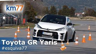 Toyota GR Yaris ZR 2020 - Maniobra de esquiva y eslalon | km77.com