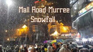 Heavy Snowfall in Mall Road Murree | Mall road murree night view