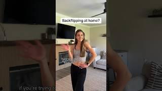 how to BACKFLIP at HOME! #backtuck #backflip #tutorial #gymnastics #cheer #dance #acro