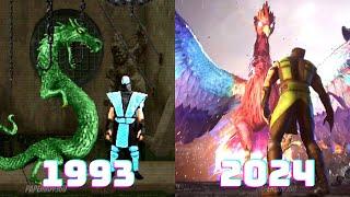 Evolution of Liu Kang's Animalities | Mortal Kombat (1993 - 2024)