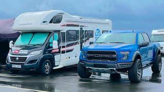 Camping in the paddock at Donington Park