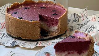 Refrigerator Blackberry cheesecake recipe/cooking by ghazaleh