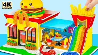 (AWESOME) Build McDonald's Restaurant with Giant Burger, Rainbow Fries Slide ️ DIY Miniature House