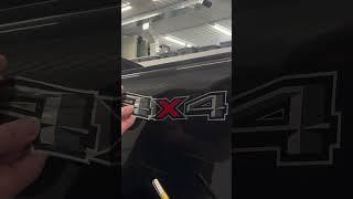Removing Factory 4x4 decal made easy. #decal #satisfying #howto