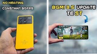 BGMI 3.5 update in poco x6 pro // smooth + extream +. (90 FPS)