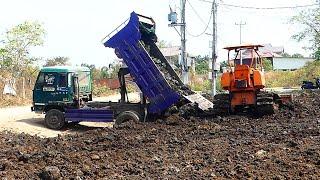 Professional User Bulldozer MITSUBISHI Is The Best Can Helping To Dump Truck When Stuck