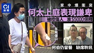 何伯何太同被控傷人　何太准5千元保釋　何伯仍然留院｜01新聞｜何伯何太｜襲擊｜傷人｜西九法院｜提堂