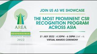 ASIA RESPONSIBLE ENTERPRISE AWARDS® (AREA) 2022