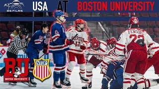 USA NTDP Defeats BU For 12th Straight Win | Game Highlights