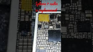 iphone 7 audio ic replacement #iphone #microscope#micro #service #shorts #reels