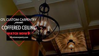 Coffered Ceiling CFL Custom Carpentry Orlando FL