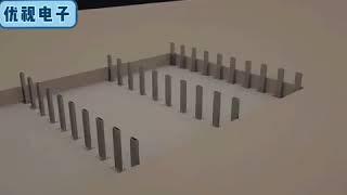 LED floor tile screen installation video