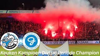 FC Den Bosch vs. De Graafschap | Amazing Pyro, Choreo, pitch invasion & clashes with the away fans