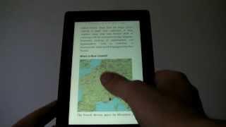 Demo: travel guidebook The Gems of Nice and the French Riviera on Kindle Fire HD tablet