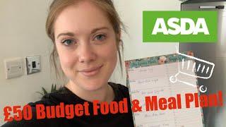 ASDA BUDGET SHOP | £50 MEAL PLAN | WWUK