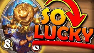 Super Lucky Turn 9 gives us THREE Golden Six drops! | Hearthstone Battlegrounds