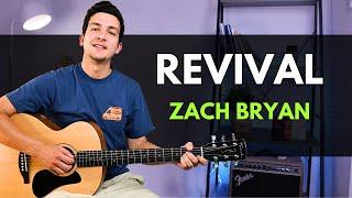 How to Play Revival by Zach Bryan Guitar Lesson | Revival Guitar Tutorial