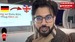 Traveling to UK from Germany | UK 2023 Travel | Germany To London Travel Vlog