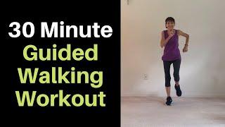 30 Minute Guided Walking Workout - Indoor, At-Home Walking Video