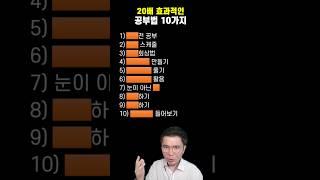  20배 더 효과적인 10가지 공부법!!
