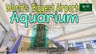 Jeddah New Airport #aquarium #Terminal1 #Jeddah_airport/Saudi Arabia/World Biggest Airport Aquarium