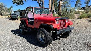 1989 Jeep Wrangler YJ Automatic 6 Cylinder 107K Rust Free For Sale