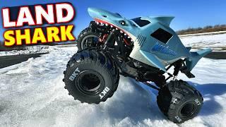 Can Megalodon RC Monster Truck Really DRIVE in the SNOW??? - Monster Jam Officially Licensed