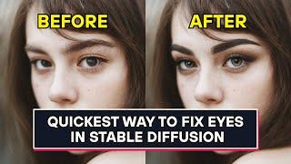 3 FASTEST Ways To Fix Bad Eyes In Stable Diffusion