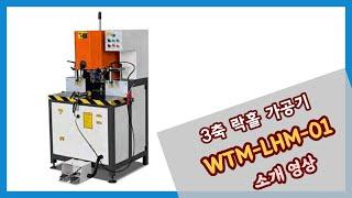 3축 락홀 가공기 Vertical Lock-Hole Machine WTM-LHM-01 영상