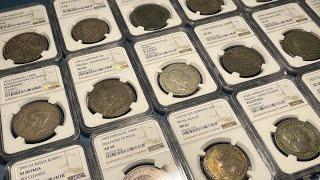 NGC Treasure Chest Unboxing: Thalers & 1600-1800s Silver Crowns - World Coin Collection From The 50s