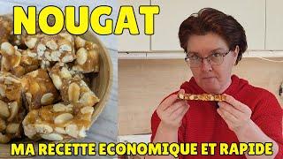  Nougat version économique : ma recette facile et rapide nougat cacahuètes extra gourmand 