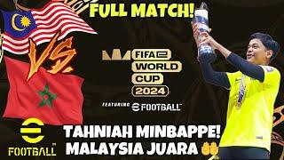 MALAYSIA VS MOROCCO FINAL MATCH! FIFAE WORLD CUP 2024! EFOOTBALL MOBILE