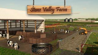 AUTHENTIC 1000 COW DAIRY FARM BUILD | Stone Valley Farm | Farming Simulator 22