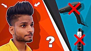 How to set hair without Hairdryer & roundbrush /hairspray (By Ajay Rdx)