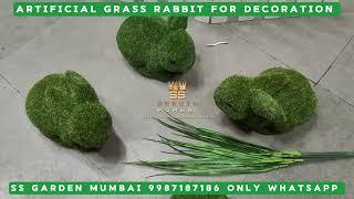 Artificial Grass Rabbit for Decoration | SS GARDEN Mumbai | Decoration for weddings, events & more.