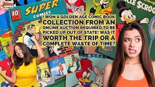 I Won a Golden Age Comic Book Collection from an Online Auction with an Out of State Pickup!