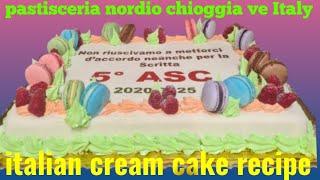 Easy cream cake recipe /by pastisceria nordio