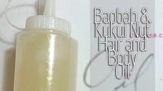 /35R/ DIY: Baobab Kukui Hair and Body Oil Mix
