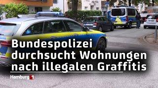 Illegale Graffitis - Berliner Bundespolizei durchsucht Wohnungen in Hamburg