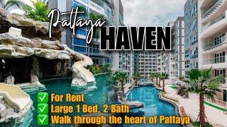 Spacious 1 Bedroom, 2 Bathrooms Condo in Central Pattaya for Rent!